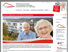 Tablet Screenshot of drk-seniorenzentren.de